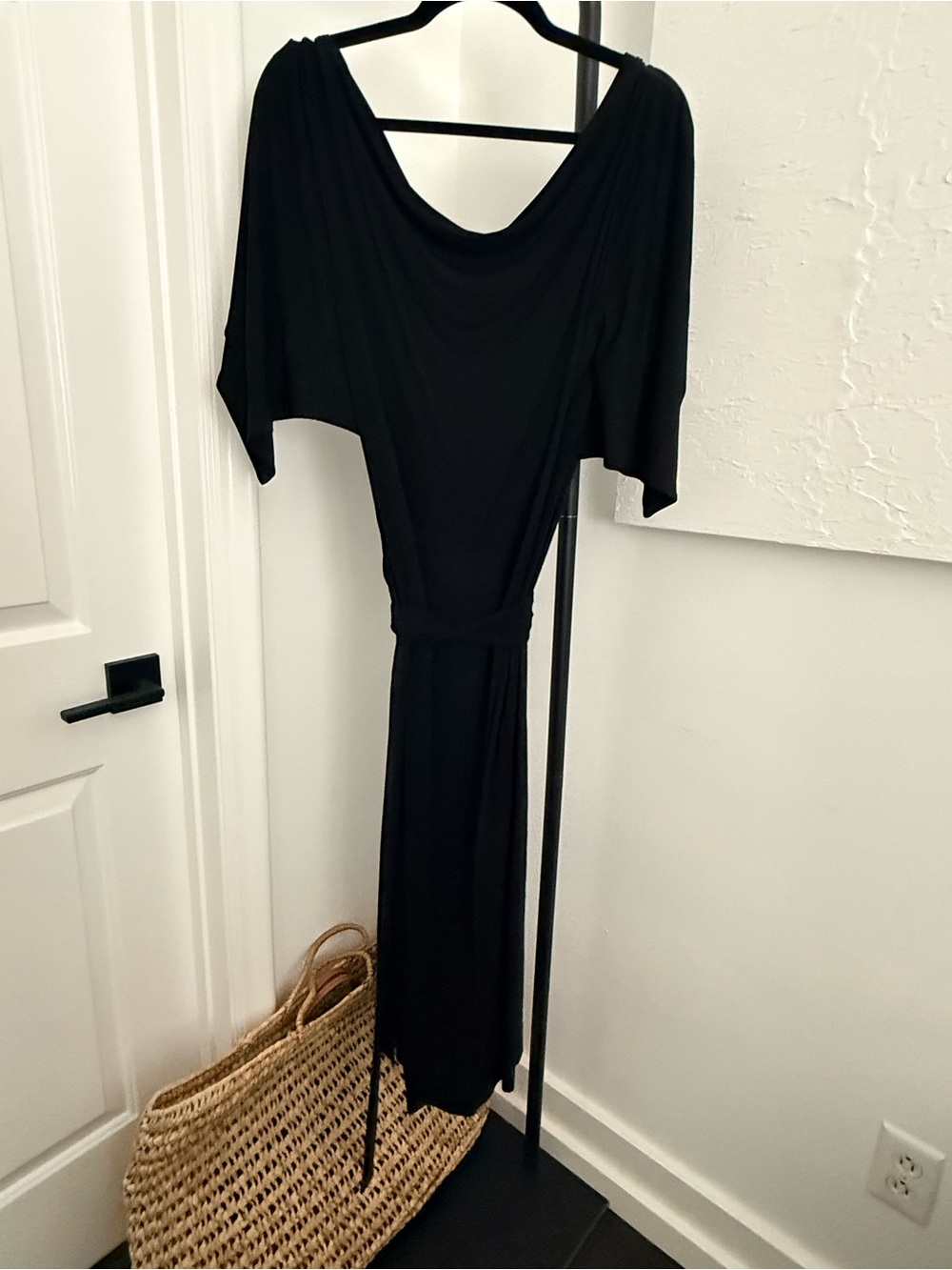 Vivienne Westwood Black Draped Cowl Neck Maxi Dress With Tie Waist - Picture 6 of 9